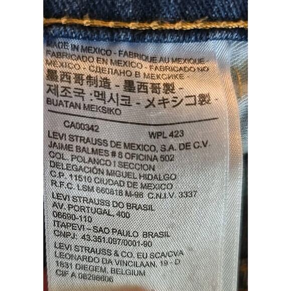 Levi's 505 Men's Jeans Size 36 x 32 Medium Stonewash Cotton Denim Straight Leg - Picture 8 of 9